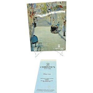 Christie's Important Impressionist Art Paul Mellon Auction 1986 with Price Sheet